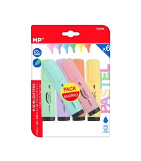 ماژیک هایلایتر ام پی کد PE505 - بسته 6 عددی