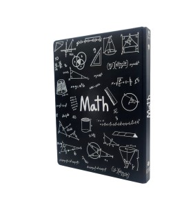 دفتر کلاسور ۲۶ حلقه ریاضی دات نوت- مشکی dotnote