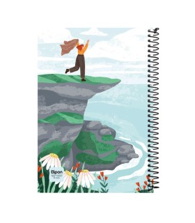 دفتر 80 برگ وزیری سیمی کلاسیک الیپون - کد 2311551