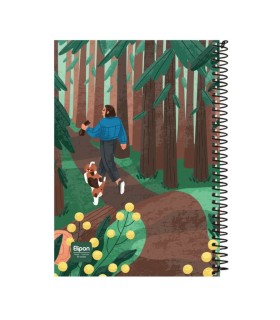 دفتر 80 برگ وزیری سیمی کلاسیک الیپون - کد 2311554