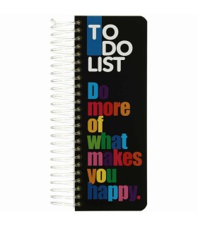 دفتر سیمی TO-DO دات نوت 120 برگ طرح Do More Of What Makes You Happy