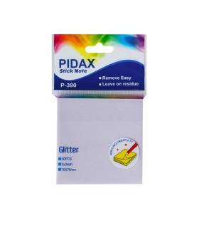 کاغذ یادداشت چسبدار (استیکی نوت) شفاف شاین دار پیداکس P-380 رنگ فیلی
