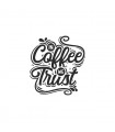 استیکر طرح in coffee we trust