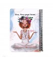 دفتر یادداشت دات نوت سری دختران-طرح yoga lover 2